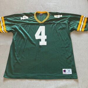 Vintage Green Bay Packers Brett Favre Champion Jersey Men XL Green NFL #4 VTG